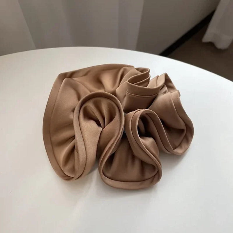 Oversized Satin Scrunchies Hair Ties Women Luxury Vintage Large Elastic Hair Band Mesh Scrunchy Lady Hair Accessories for Girls